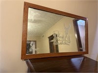 Large Mirror with White Tail Deer  B3-16