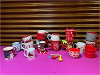 Huge Assortment of Christmas Mugs