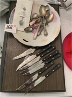 Plate Flatware and Steak Knifes