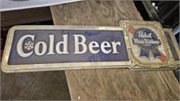 Pabst Cold Beer Sign