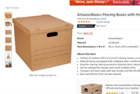 AmazonBasics Moving Boxes with Handles - Medium 10