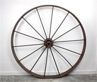 Antique B1171 Steel Spoke Tractor Wheel 48"