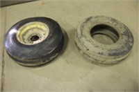 (2) 3-Rib 11L-15 Tires, (1) with Rim