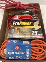 Lot of three extension cords. Two are like new.