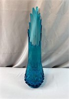 Teal Blue Swung Vase