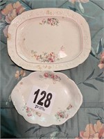 2 Vintage Platters- Marked(LR)