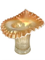 Marigold Lustre Jack In The Pulpit Vase Opalescent
