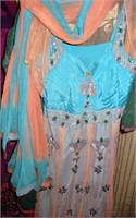 Ornate Women's Ethnic L/XL Dress, Pants, Scarves