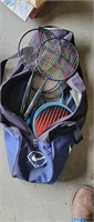 Rackets in Carry Bag