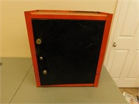 red tool cabinet - 22 x 12 x 25