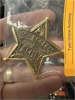 VTG ROY ROGERS DEPUTY POLICE BADGE