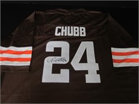 BROWNS NICK CHUBB SIGNED JERSEY JSA COA