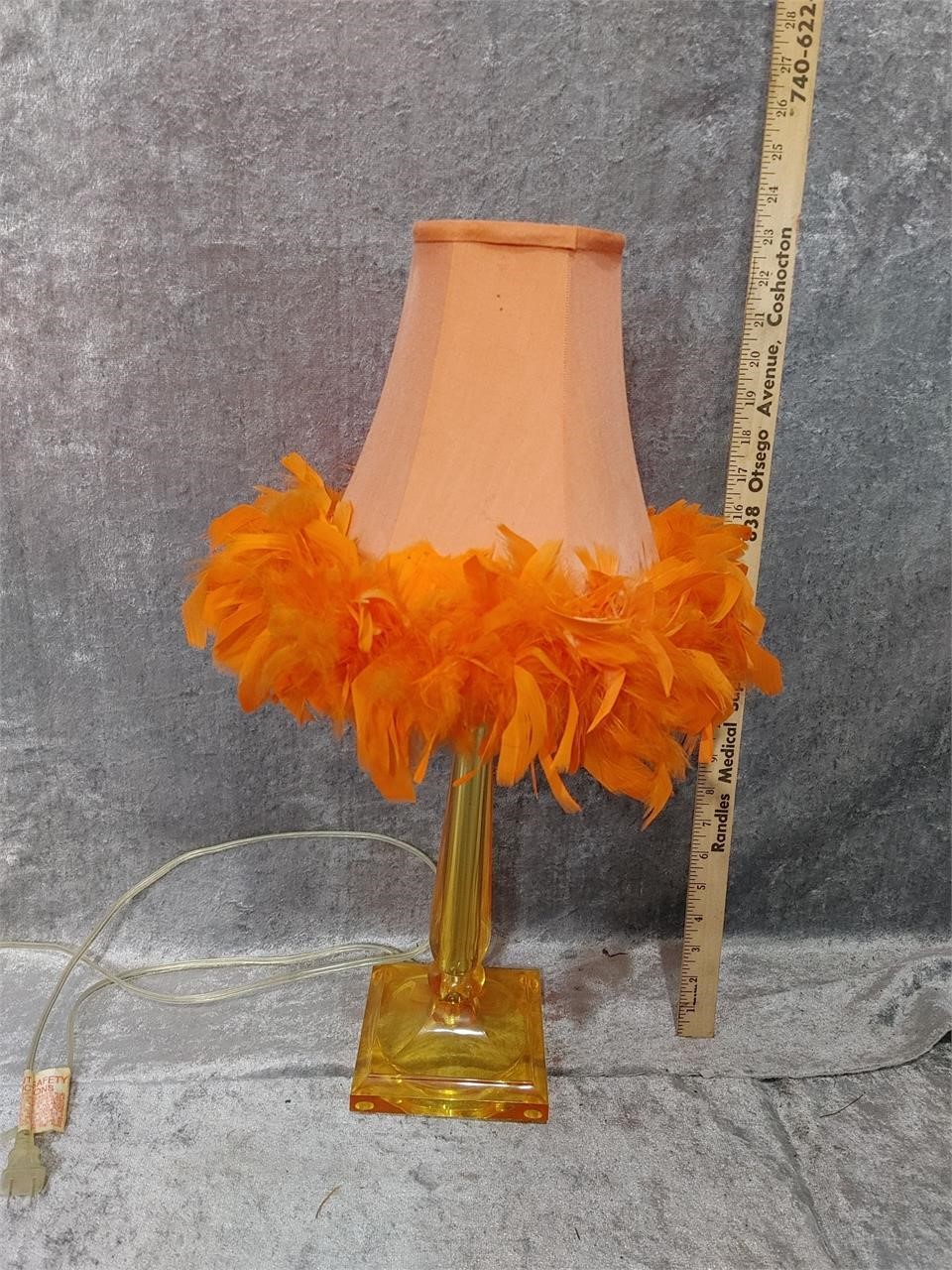 Vintage Orange Lamp