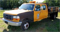 [CH]1997 Ford Rack Body Dually PU Truck (As Found)