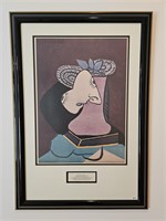 Pablo Picasso Lithograph with COA 26.5x38.25
