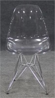 Clear Acrylic and Metal Chair