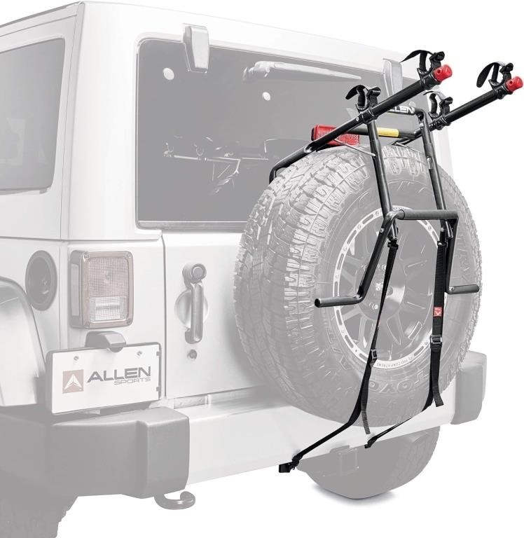2-Bike Spare Tire Mounted Carrier