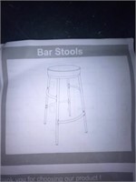 White and gold bar stools