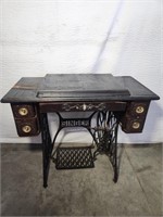 Antique Singer Sewing Machine and Stand