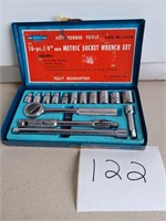 VINTAGE MARK I 16PC 1/4" DRIVE METRIC WRENCH SET