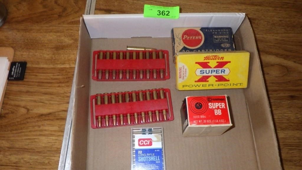 ASST. AMMO- 30/30, 38SP, 22 SHOTSHELL