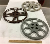 Metal movie reels