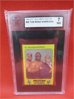 1986 Monty Gum WWF Road Warriors Graded Card 7NM