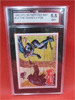 1966 OPC Batman Red Bat Graded Card KSA 5.5 EX+