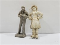 2 OLD Small Figures 1 Might be Marx