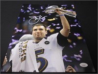 Joe Flacco signed 8x10 photo JSA COA