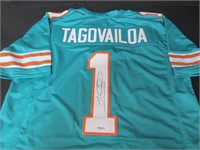 Tua Tagovailoa signed football jersey COA