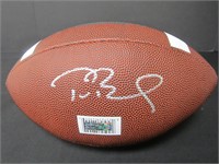 Tom Brady signed football COA