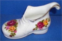 cottage rose fine bone china shoe