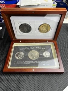 United States Bicentennial Coinage Set in Case
