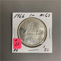 1966 RCM Silver Dollar MS62