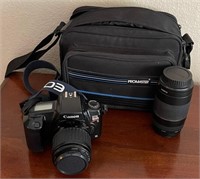 F - CANON CAMERA, LENS & CARRY BAG (C68)