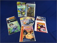11 Comic Books in Sleeves + 2 wizard magazines