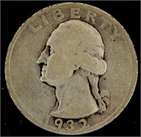 Coin 1932-D Washington Silver Quarter Nice