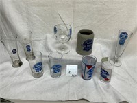 Pabst glassware and stein