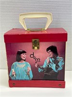 Vintage 45 rpm Record Case - Donny and Marie