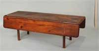 Country Pine Drop Leaf Coffee Table