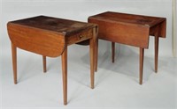 Two Small Drop Leaf Tables