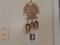 (1) Brass Rack with Spoons