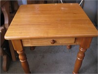 Maple Side Table w/ Drawer