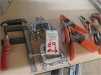 LOT, ASSORTED CLAMPS