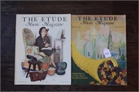 Lot of 2 Issues of The Etude Music Magazine