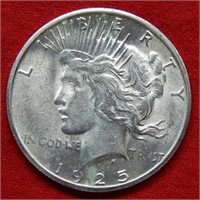 1925 S Peace Silver Dollar