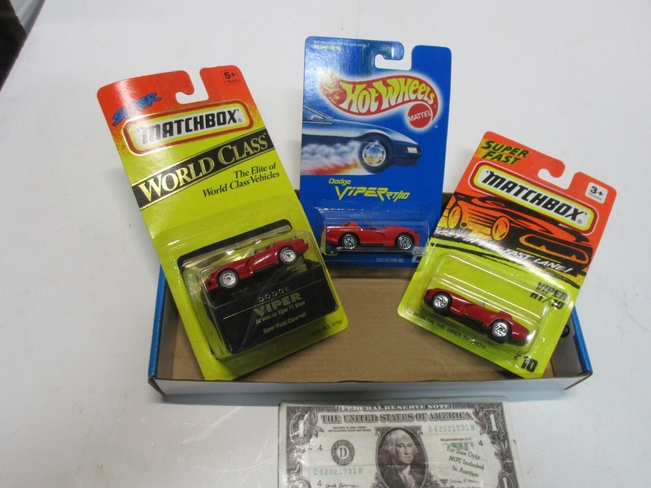 3)"Viper" collection matchbox/hot wheels