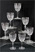 7pc Crystal Sherry Glasses 6.5"