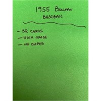 (32) 1955 Bowman Baseball Cards High Grade